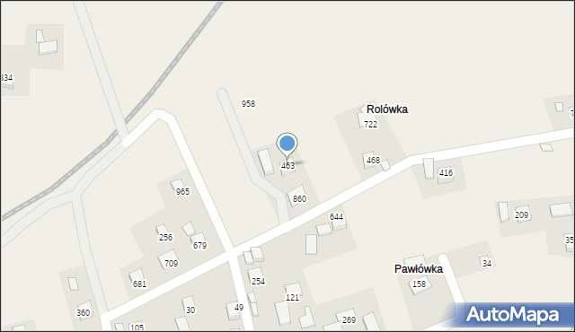 Ptaszkowa, Ptaszkowa, 463, mapa Ptaszkowa