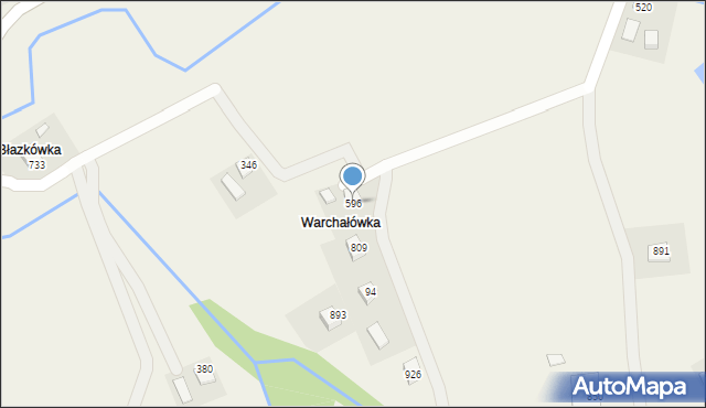 Ptaszkowa, Ptaszkowa, 596, mapa Ptaszkowa