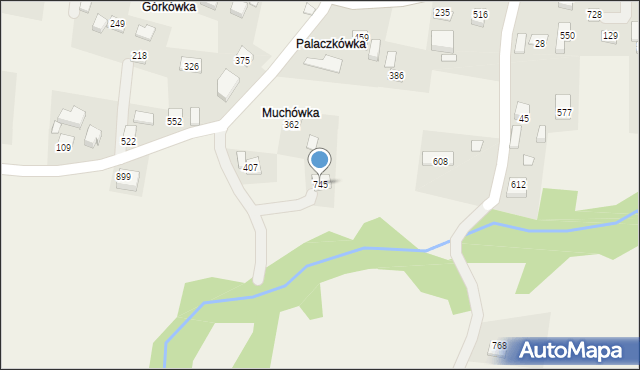 Ptaszkowa, Ptaszkowa, 745, mapa Ptaszkowa