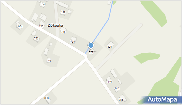 Ptaszkowa, Ptaszkowa, 777, mapa Ptaszkowa