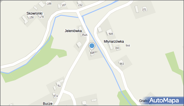 Ptaszkowa, Ptaszkowa, 845, mapa Ptaszkowa