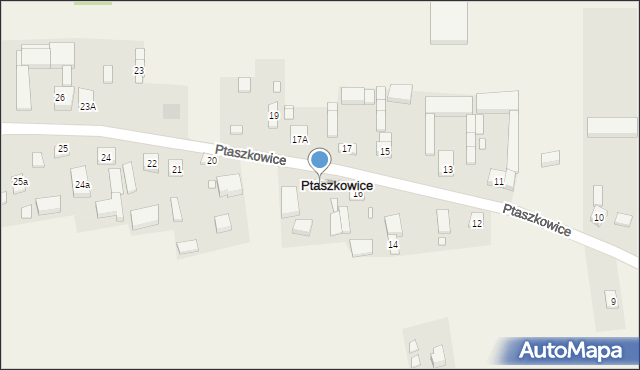 Ptaszkowice, Ptaszkowice, 18, mapa Ptaszkowice