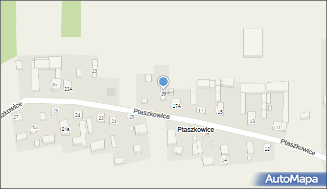 Ptaszkowice, Ptaszkowice, 19, mapa Ptaszkowice