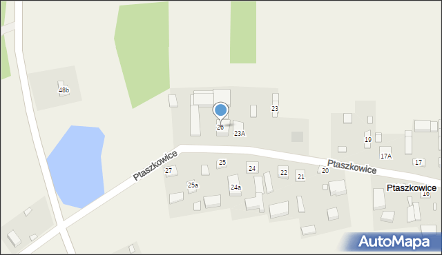 Ptaszkowice, Ptaszkowice, 26, mapa Ptaszkowice