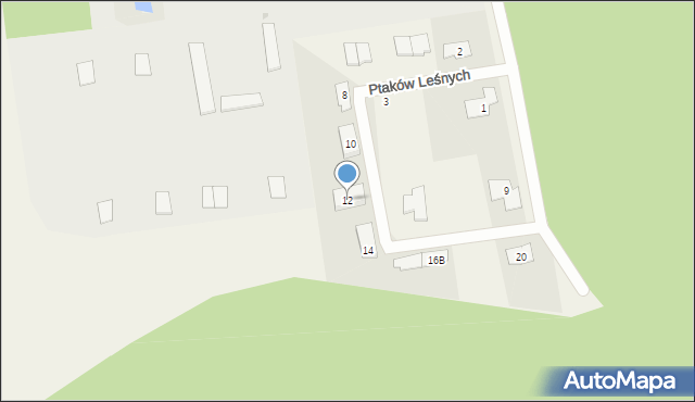 Rumin, Ptaków Leśnych, 12, mapa Rumin