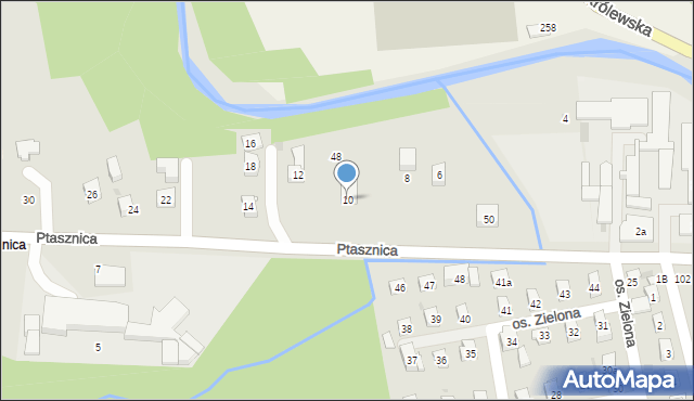 Sułkowice, Ptasznica, 10, mapa Sułkowice