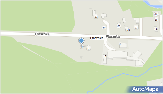 Sułkowice, Ptasznica, 3, mapa Sułkowice