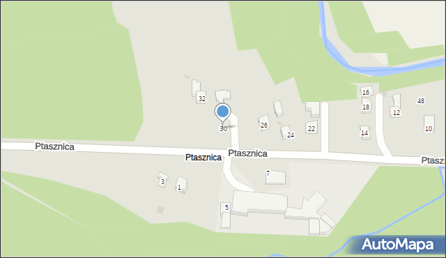 Sułkowice, Ptasznica, 30, mapa Sułkowice