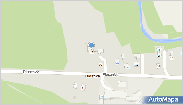 Sułkowice, Ptasznica, 32, mapa Sułkowice