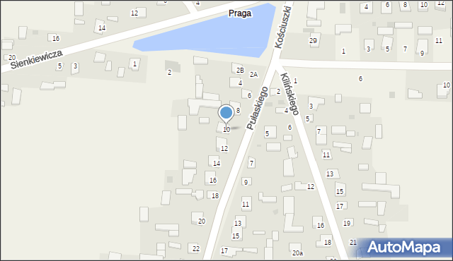 Adamów, Pułaskiego Kazimierza, gen., 10, mapa Adamów