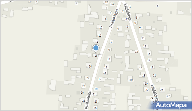 Adamów, Pułaskiego Kazimierza, gen., 18, mapa Adamów