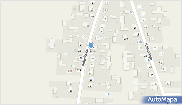 Adamów, Pułaskiego Kazimierza, gen., 21, mapa Adamów