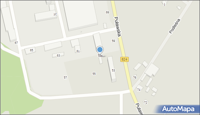 Annopol, Puławska, 53b, mapa Annopol