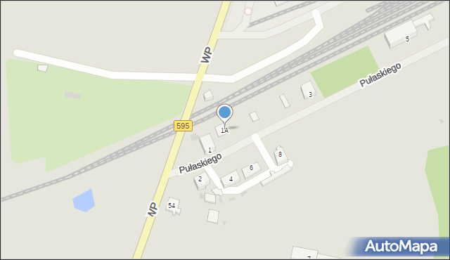 Barczewo, Pułaskiego, 1A, mapa Barczewo