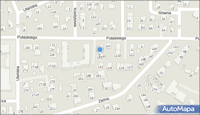 Białystok, Pułaskiego Kazimierza, gen., 13/1, mapa Białegostoku