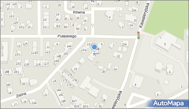 Białystok, Pułaskiego Kazimierza, gen., 5D, mapa Białegostoku