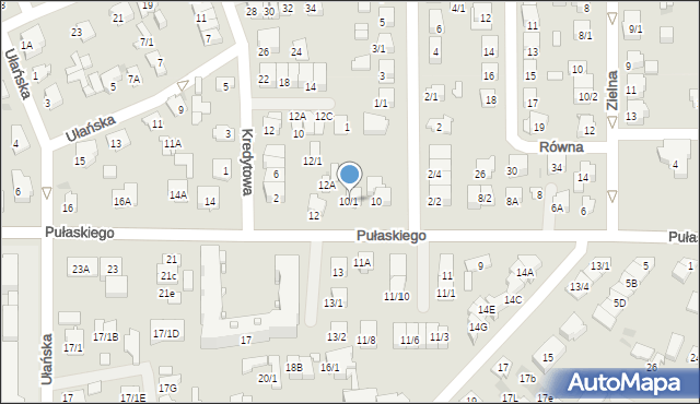 Białystok, Pułaskiego Kazimierza, gen., 10/1, mapa Białegostoku