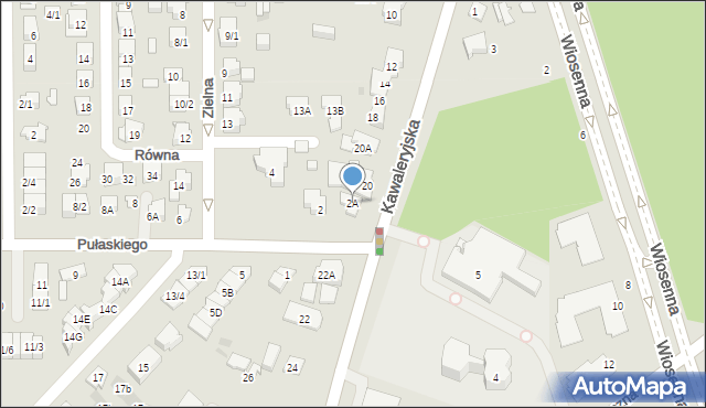 Białystok, Pułaskiego Kazimierza, gen., 2A, mapa Białegostoku
