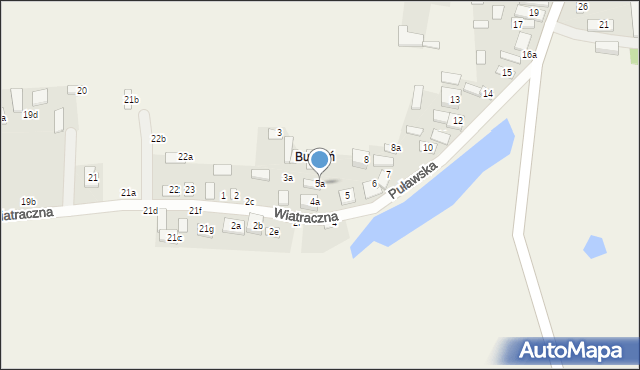 Bobrowniki, Puławska, 5a, mapa Bobrowniki