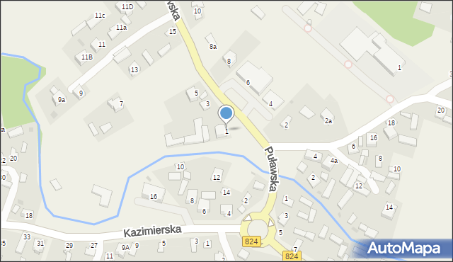 Bochotnica, Puławska, 1, mapa Bochotnica