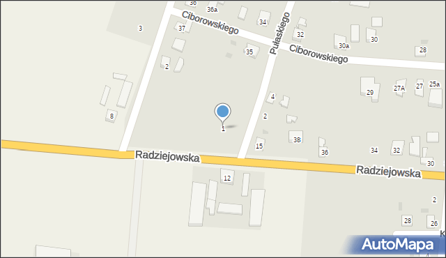 Brześć Kujawski, Pułaskiego, 1, mapa Brześć Kujawski