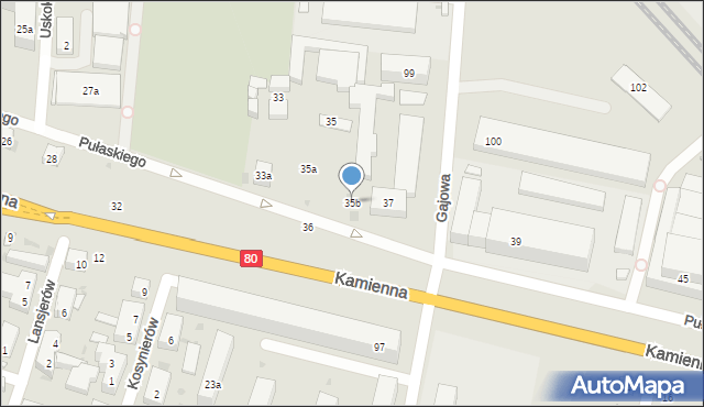 Bydgoszcz, Pułaskiego Kazimierza, gen., 35b, mapa Bydgoszczy