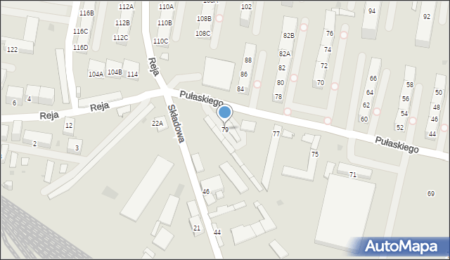 Bytom, Pułaskiego Kazimierza, gen., 79, mapa Bytomia