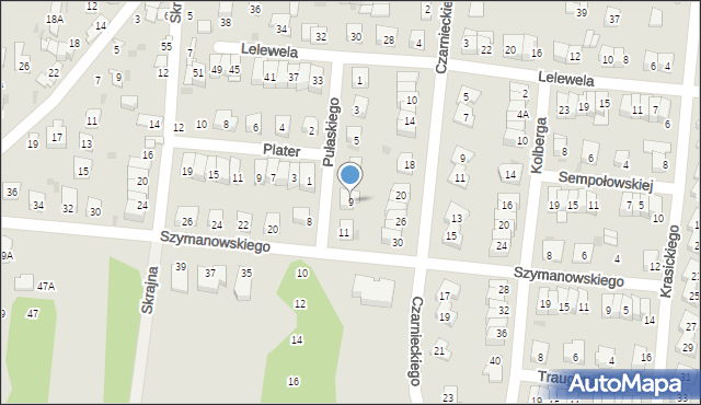 Ciechanów, Pułaskiego Kazimierza, gen., 9, mapa Ciechanów