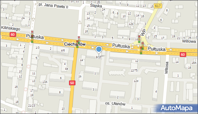 Ciechanów, Pułtuska, 8/10, mapa Ciechanów