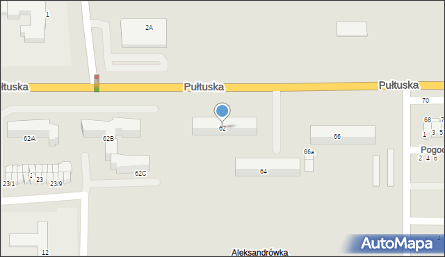 Ciechanów, Pułtuska, 62, mapa Ciechanów