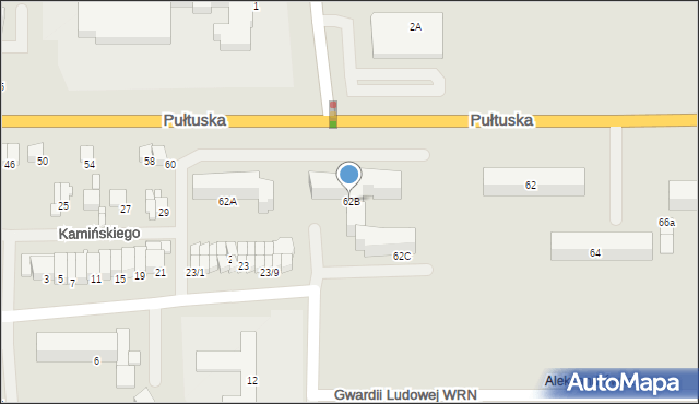 Ciechanów, Pułtuska, 62B, mapa Ciechanów