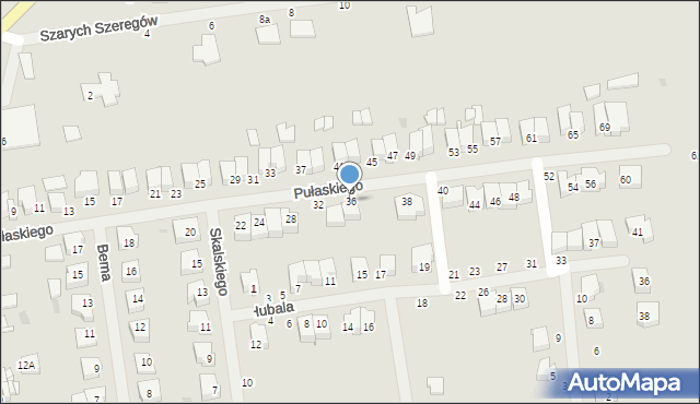 Darłowo, Pułaskiego Kazimierza, gen., 36, mapa Darłowo