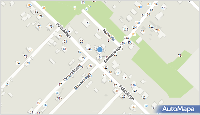Dęblin, Pułaskiego Kazimierza, gen., 24, mapa Dęblin