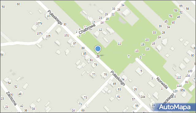 Dęblin, Pułaskiego Kazimierza, gen., 28, mapa Dęblin