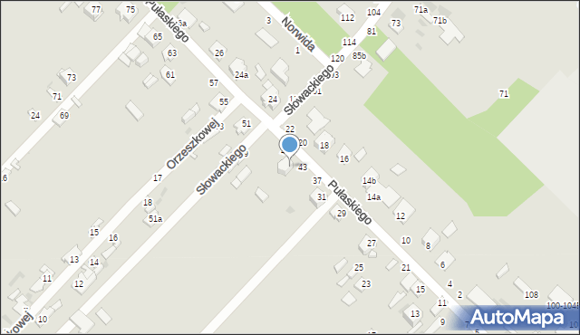 Dęblin, Pułaskiego Kazimierza, gen., 45, mapa Dęblin