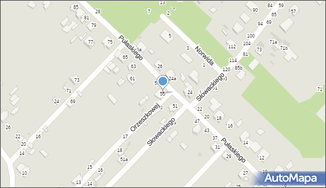 Dęblin, Pułaskiego Kazimierza, gen., 55, mapa Dęblin