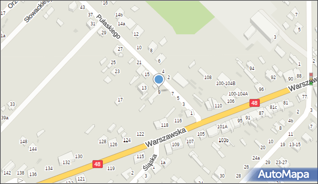 Dęblin, Pułaskiego Kazimierza, gen., 9, mapa Dęblin