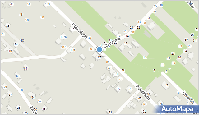 Dęblin, Pułaskiego Kazimierza, gen., 97, mapa Dęblin