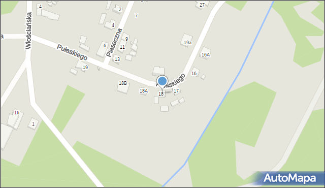 Dębno, Pułaskiego Kazimierza, gen., 18, mapa Dębno