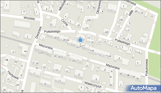 Gdańsk, Pułaskiego Kazimierza, gen., 13/17c, mapa Gdańska