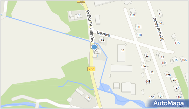 Gołków, Pułku IV Ułanów, 9, mapa Gołków