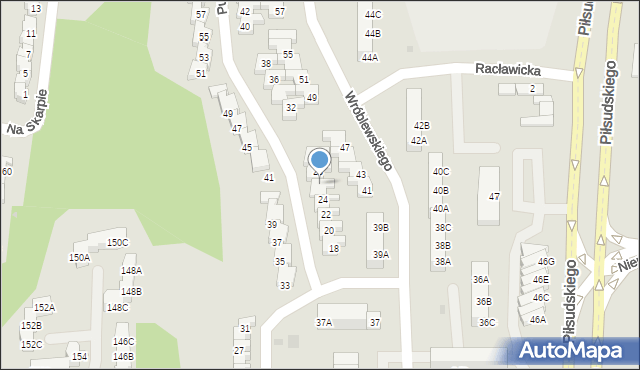 Gorzów Wielkopolski, Pułaskiego Kazimierza, gen., 26, mapa Gorzów Wielkopolski