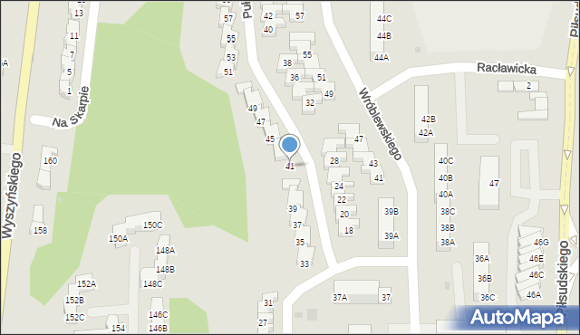 Gorzów Wielkopolski, Pułaskiego Kazimierza, gen., 41, mapa Gorzów Wielkopolski