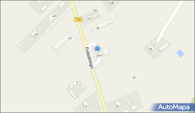 Grabów nad Pilicą, Pułaskiego Kazimierza, gen., 27, mapa Grabów nad Pilicą