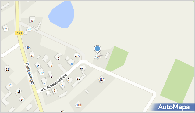 Grabów nad Pilicą, Pułaskiego Kazimierza, gen., 40A, mapa Grabów nad Pilicą