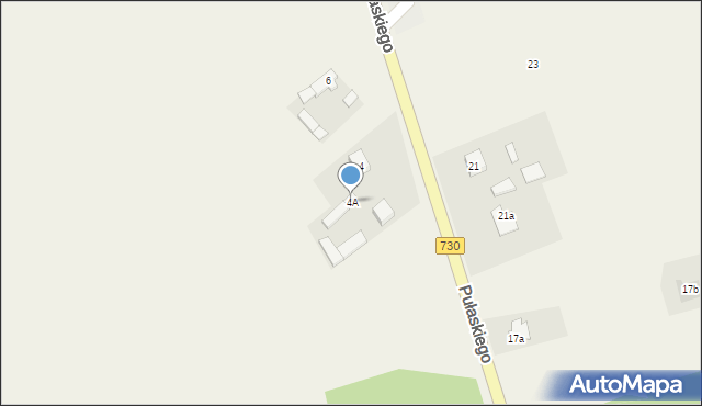 Grabów nad Pilicą, Pułaskiego Kazimierza, gen., 4A, mapa Grabów nad Pilicą