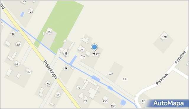 Grabów nad Pilicą, Pułaskiego Kazimierza, gen., 79A, mapa Grabów nad Pilicą