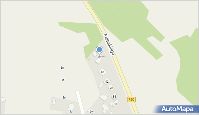 Grabów nad Pilicą, Pułaskiego Kazimierza, gen., 96, mapa Grabów nad Pilicą