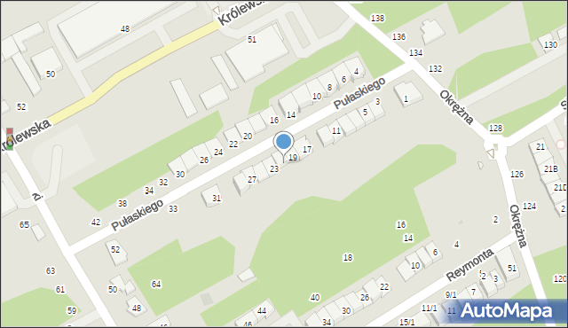 Grodzisk Mazowiecki, Pułaskiego Kazimierza, gen., 21, mapa Grodzisk Mazowiecki