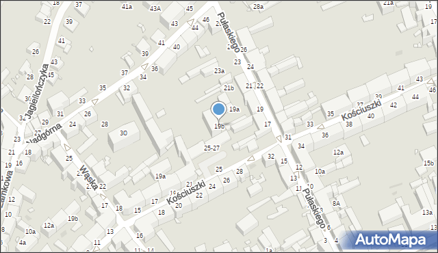 Grudziądz, Pułaskiego, 19b, mapa Grudziądza